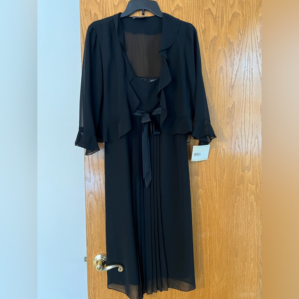 Black dress with jacket set